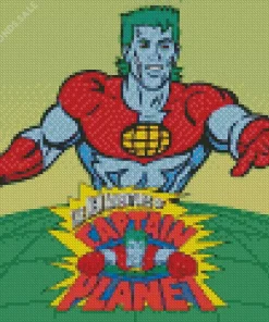 Captain Planet Poster Diamond Painting