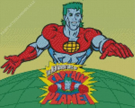 Captain Planet Poster Diamond Painting