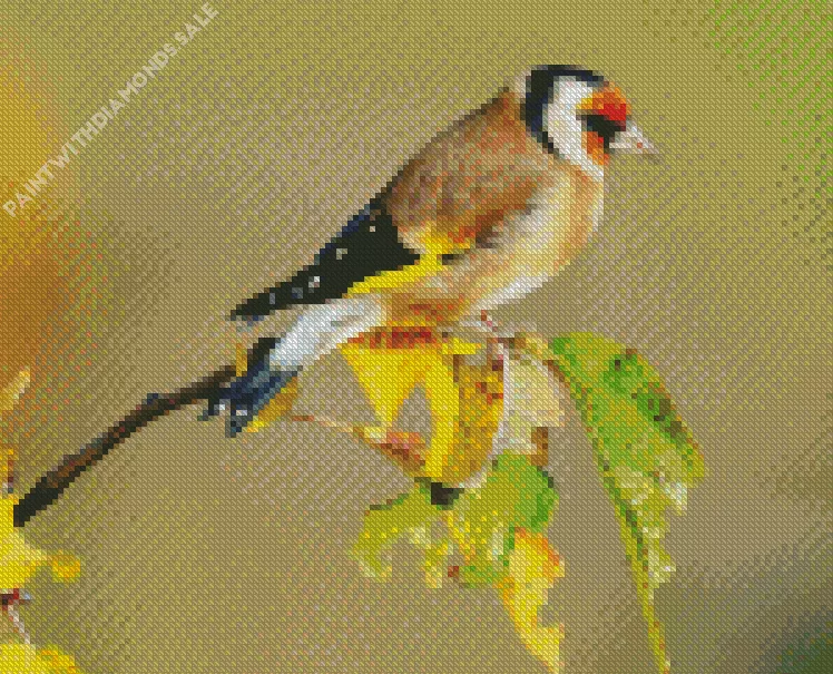 Carduelis bird Diamond Dotz Carduelis Bird Art Diamond Painting