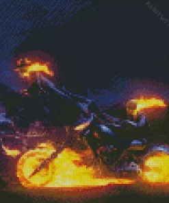 Carter Slade Ghost Rider Character Diamond Painting