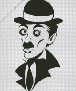 Charlie Chaplin Caricature Diamond Painting