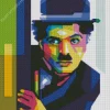 Charlie Chaplin Pop Art Diamond Painting