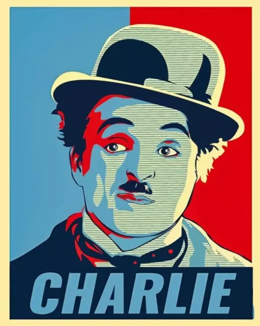 Charlie Chaplin Poster Diamond Painting