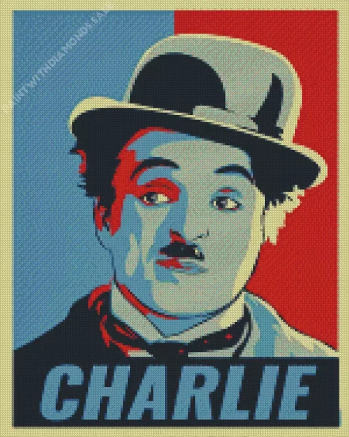 Charlie Chaplin Poster Diamond Painting