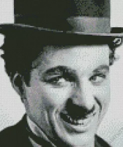 Charlie Chaplin Smiling Diamond Painting