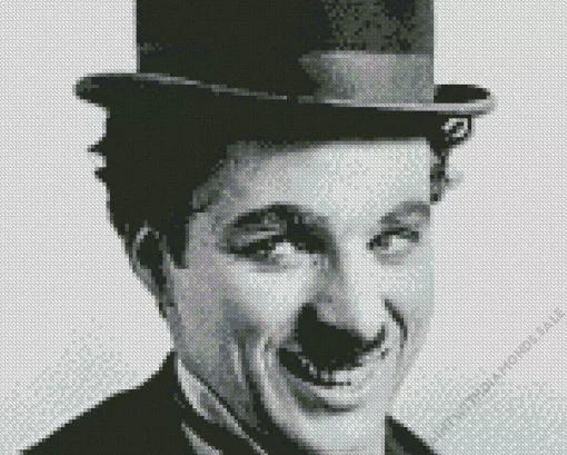 Charlie Chaplin Smiling Diamond Painting