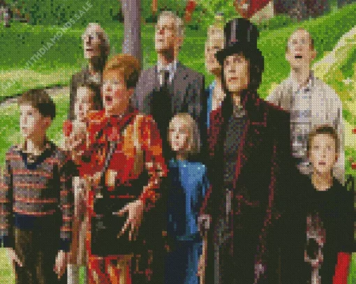 Charlie And The Chocolate Factory Characters Diamond Painting