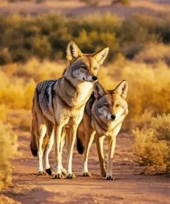 Coyotes Diamond Painting