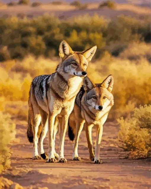 Coyotes Diamond Painting