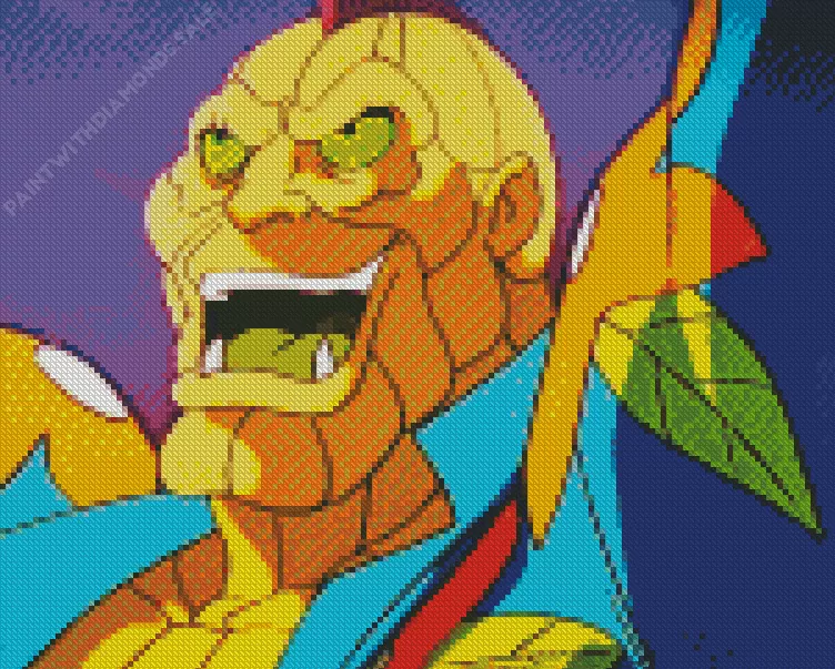 Duke Nukem in Captain Planet Diamond Dotz Duke Nukem In Captain Planet Diamond Painting