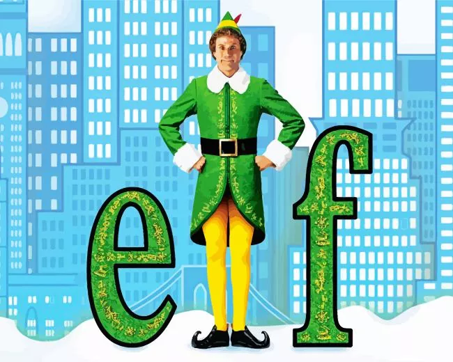 Elf movie poster Diamond Paintings Elf Movie Poster Diamond Painting