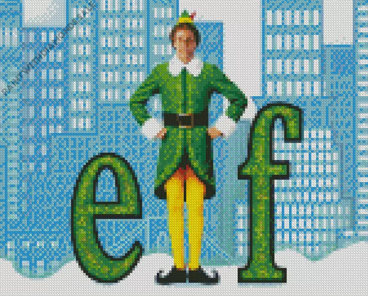 Elf movie poster Diamond Paints Elf Movie Poster Diamond Painting