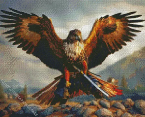 Falcon Diamond Painting