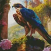 Falcon On A Rock Diamond Painting