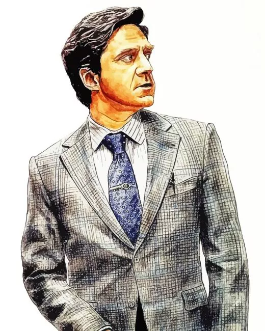 Frederick Chilton in Red Dragon Diamond By Numbers Frederick Chilton In Red Dragon Diamond Painting