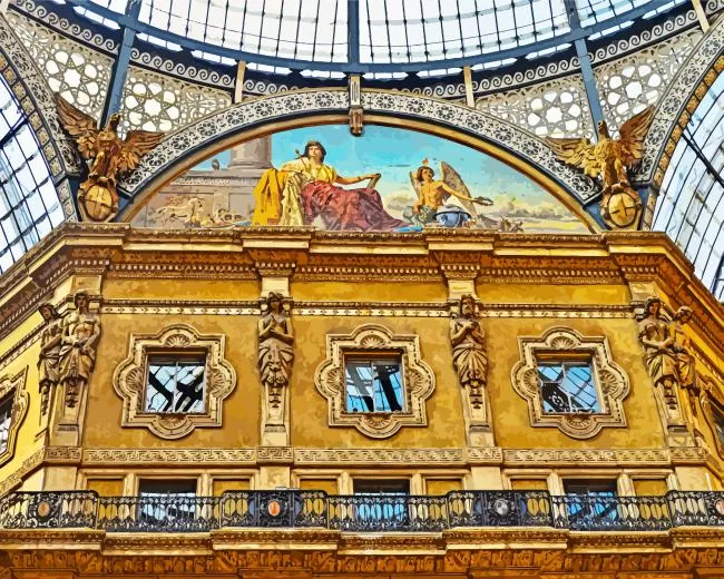 Galleria Vittorio Emanuele II art Diamond Dotz Galleria Vittorio Emanuele II Art Diamond Painting