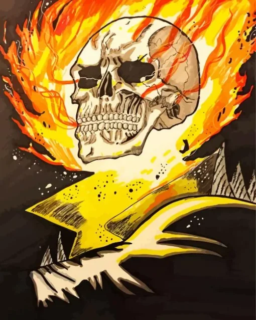 Ghost Rider Art Diamond Painting