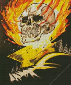 Ghost Rider Art Diamond Painting