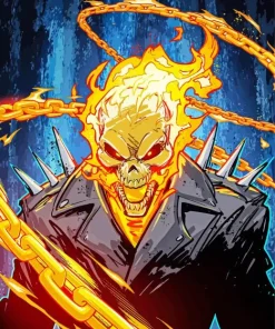 Ghost Rider Character Art Diamond Painting