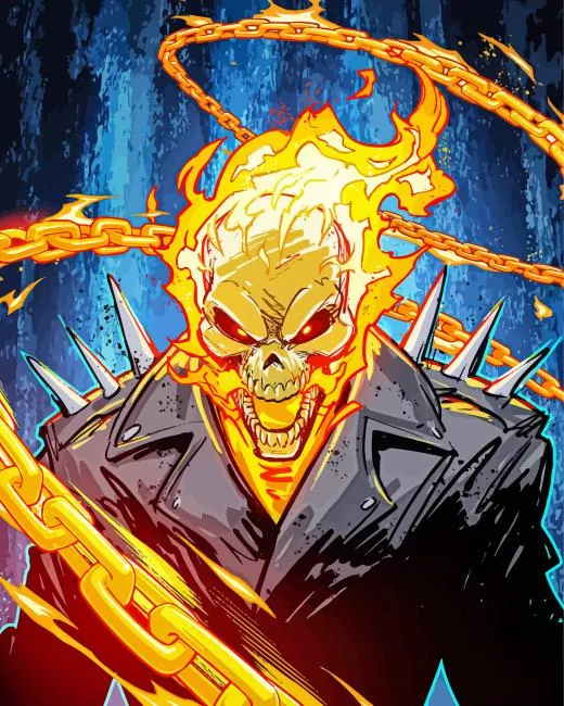 Ghost Rider character art Diamond Paintings Ghost Rider Character Art Diamond Painting