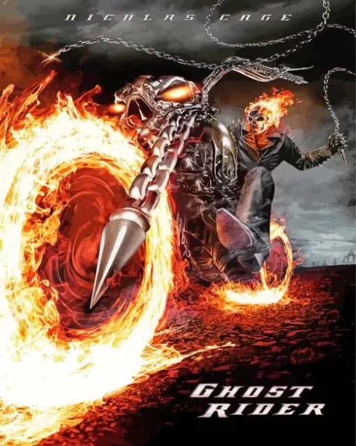 Ghost Rider Movie Diamond Painting