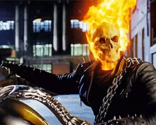 Ghost Rider Movie Poster Diamond Painting