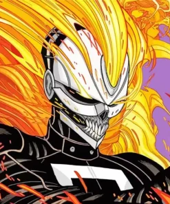 Ghost Rider Poster Animation Diamond Painting