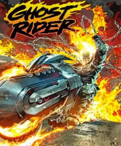 Ghost Rider Poster Art Diamond Painting