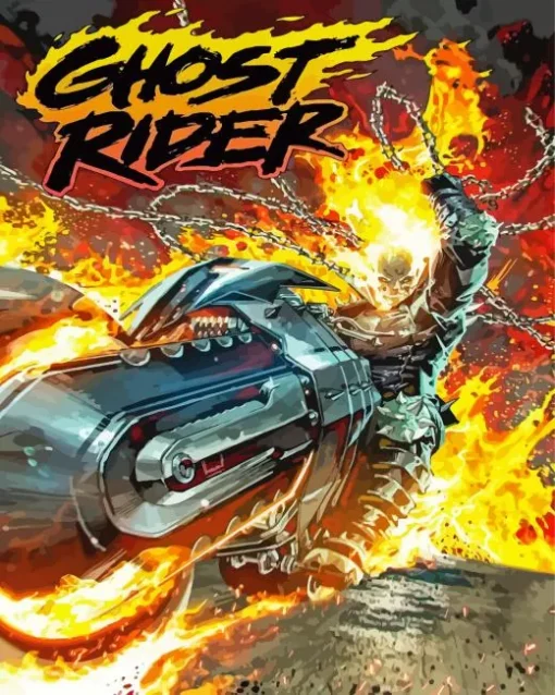 Ghost Rider Poster Art Diamond Painting