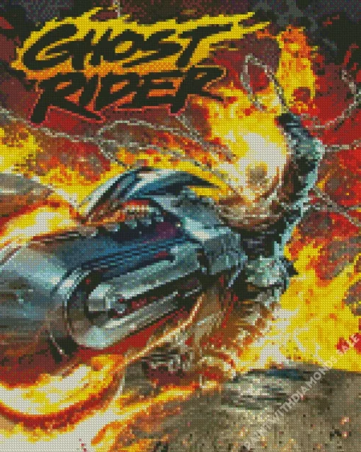 Ghost Rider Poster Art Diamond Painting