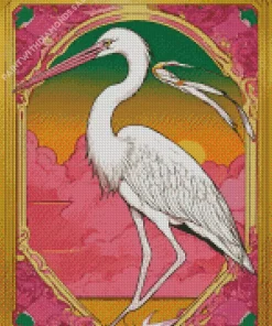 Great Egret Art Diamond Painting