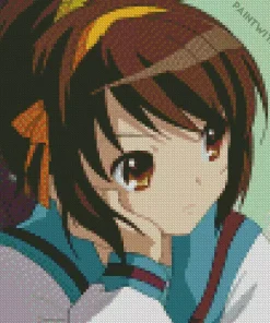 Haruhi Suzumiya Anime Character Art Diamond Painting