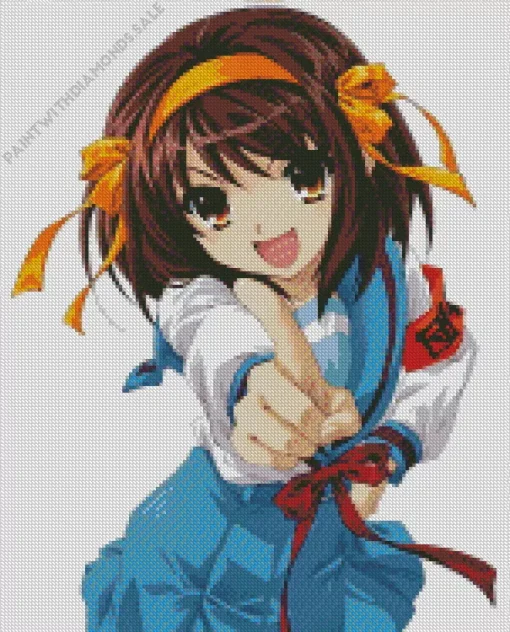 Haruhi Suzumiya Anime Art Diamond Painting