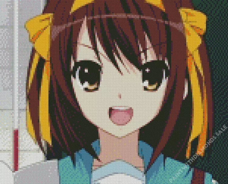 Haruhi Suzumiya character Diamond Dotz Haruhi Suzumiya Character Art Diamond Painting