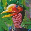 Helmeted Hornbill Diamond Painting