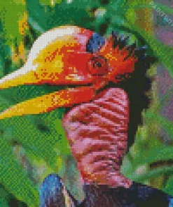 Helmeted Hornbill Diamond Painting