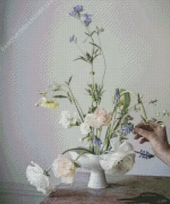 Ikebana Flowers Diamond Painting