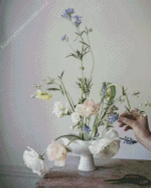 Ikebana Flowers Diamond Painting