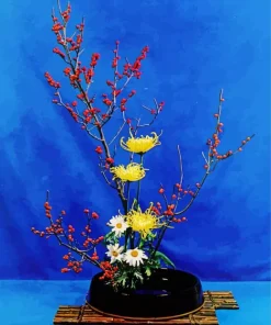 Ikebana Flowers Art Diamond Painting