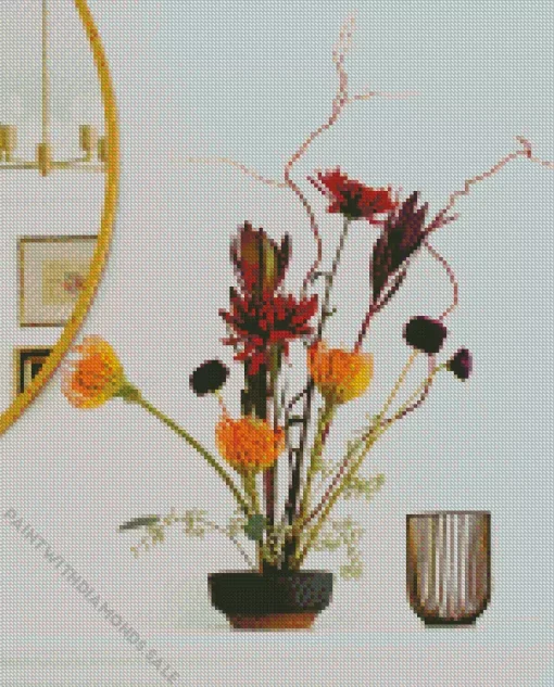 Ikebana Plants Diamond Painting