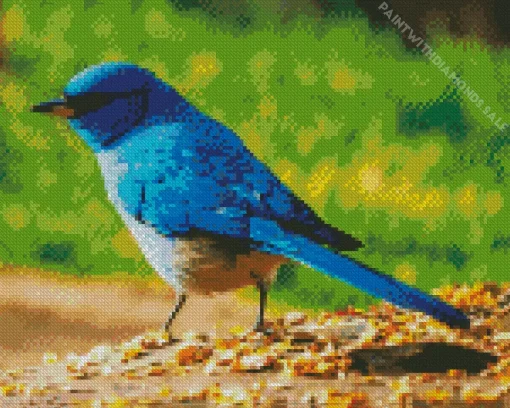 Indigo Bunting Diamond Painting