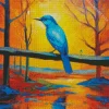 Indigo Bunting Art Diamond Painting