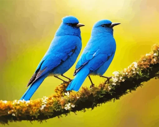 Indigo Bunting Birds Diamond Painting