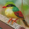 Indochinese Green Magpie Bird Diamond Painting