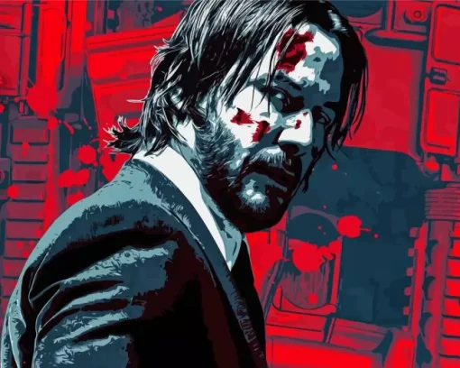 John Wick Art Diamond Painting