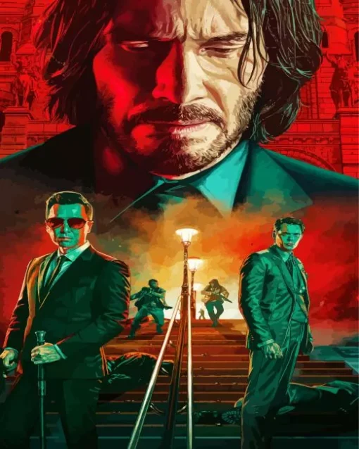 John Wick Characters Diamond Painting