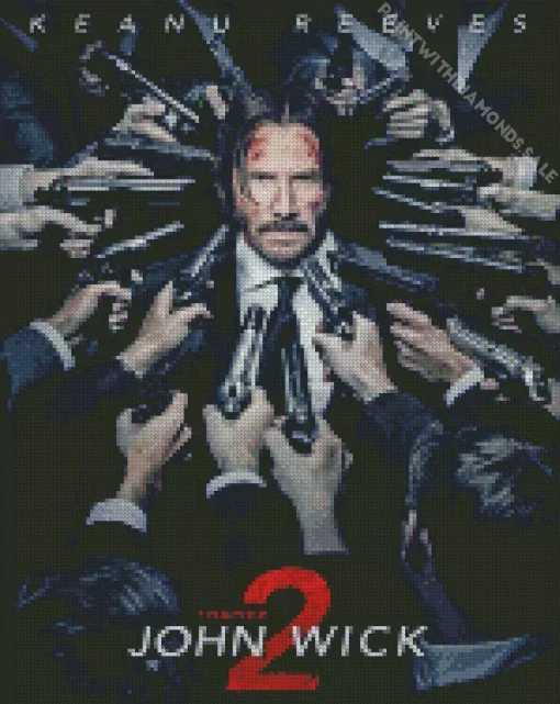 John Wick Poster Diamond Painting