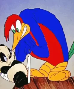 Knock Knock Woody Woodpecker Diamond Painting