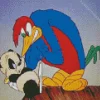 Knock Knock Woody Woodpecker Diamond Painting