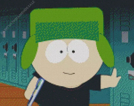 Kyle Broflovski South Park Diamond Painting